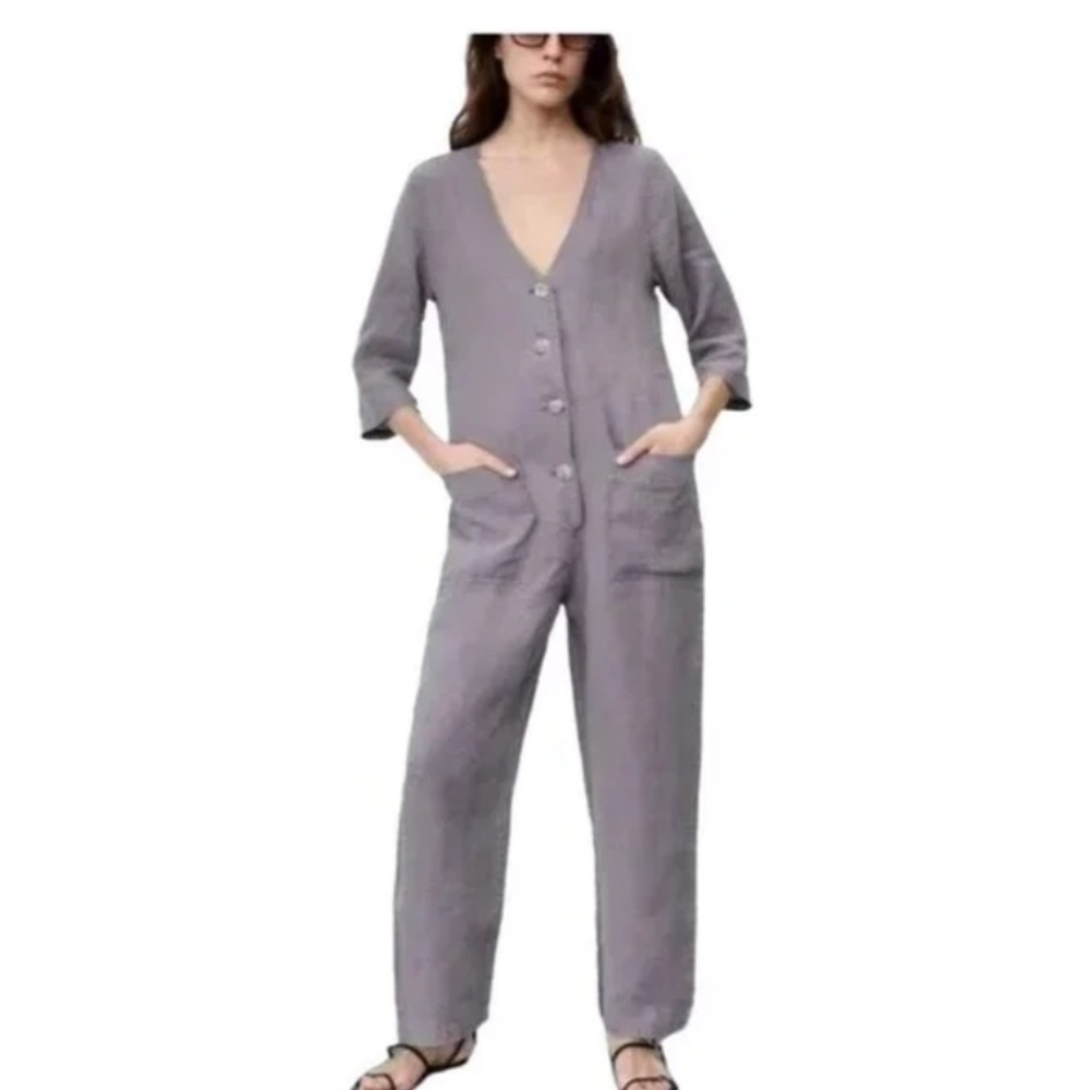 ZARA LILLIAN GREY JUMPSUIT